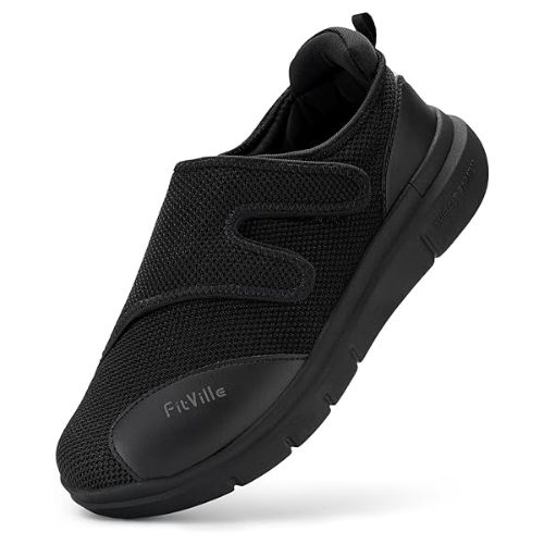 FitVille Diabetic Shoes Extra breite orthopädische Hausschuhe für Damen