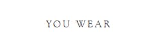 You Wear FR Logo